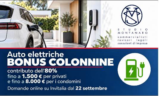 AUTO ELETTRICHE: DAL 22 SETTEMBRE 2026 AL VIA IL BONUS PER LE COLONNINE DOMESTICHE